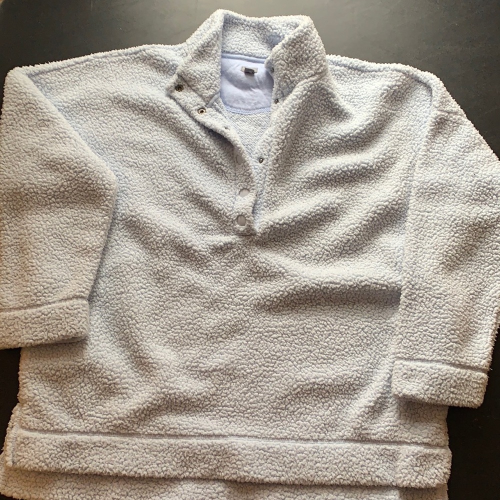Light blue button up Sherpa from Aerie